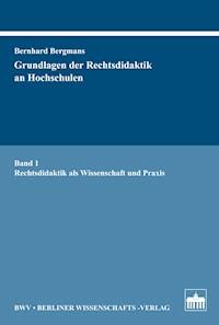 Grundlagen der Rechtsdidaktik an Hochschulen - Bernhard Bergmans - E-Book