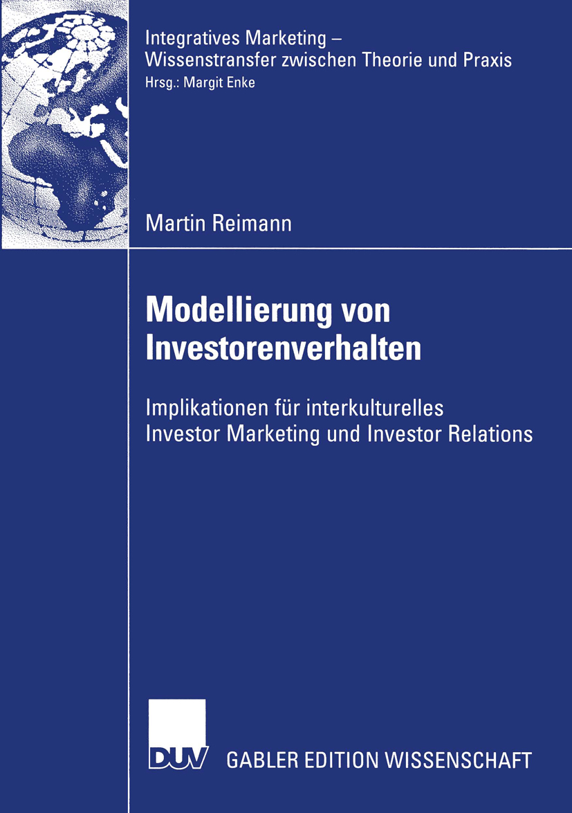 Modellierung von Investorenverhalten - Martin Reimann - E-Book