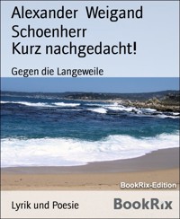 Kurz nachgedacht! - Alexander Weigand Schoenherr - kostenlos E-Book