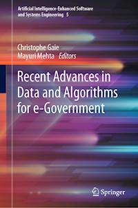 Recent Advances in Data and Algorithms for e-Government -  - E-Book
