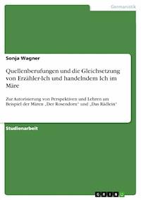 Quellenberufungen und die Gleichsetzung von Erzähler-Ich und handelndem Ich im Märe - Sonja Wagner - E-Book