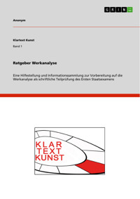 Ratgeber Werkanalyse - Manuela C.  Müller - E-Book