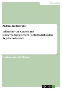 Inklusion von Kindern mit sonderpädagogischem Förderbedarf in den Regelschulbetrieb - Andreas Wollenweber - E-Book