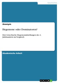 Hegemone oder Dominatoren? -  - E-Book