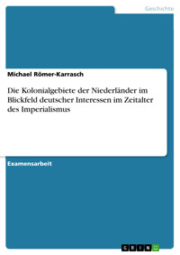 Die Kolonialgebiete der Niederländer im Blickfeld deutscher Interessen im Zeitalter des Imperialismus - Michael Römer-Karrasch - E-Book