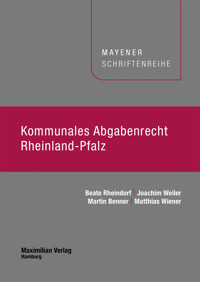Kommunales Abgabenrecht Rheinland-Pfalz - Beate Rheindorf - E-Book