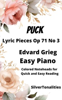 Puck Lyric Pieces Opus 71 Number 3 Easy Piano Sheet Music with Colored Notation - SilverTonalities - E-Book