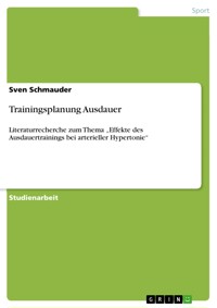 Trainingsplanung Ausdauer - Sven Schmauder - E-Book