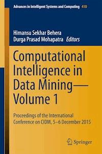 Computational Intelligence in Data Mining—Volume 1 -  - E-Book