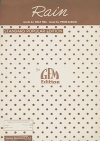 Rain - Peter De Rose - E-Book