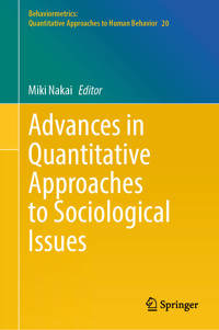 Advances in Quantitative Approaches to Sociological Issues -  - E-Book