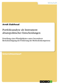 Portfolioanalyse als Instrument absatzpolitischer Entscheidungen - Arndt Slabihoud - E-Book