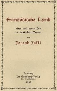 Französische Lyrik alter und neuer Zeit in deutschen Versen - Various - kostenlos E-Book