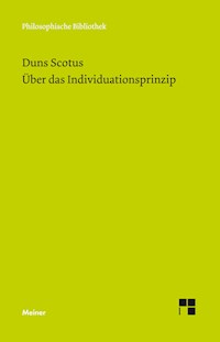 Über das Individuationsprinzip - Johannes Duns Scotus - E-Book