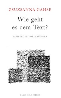 Wie geht es dem Text? - Zsuzsanna Gahse - E-Book