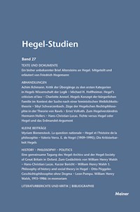 Hegel-Studien Band 27 - - E-Book