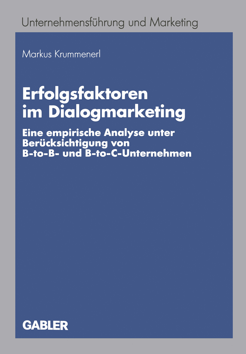 Erfolgsfaktoren im Dialogmarketing - Markus Krummenerl - E-Book