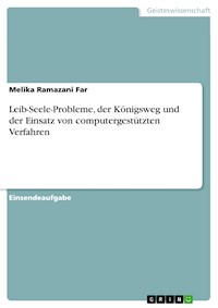 Leib-Seele-Probleme, der Königsweg und der Einsatz von computergestützten Verfahren - Melika Ramazani Far - E-Book