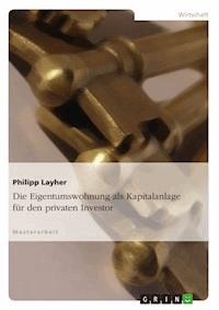 Die Eigentumswohnung als Kapitalanlage für den privaten Investor - Philipp Layher - E-Book