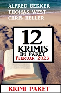 12 Krimis im Paket Februar 2022 - Alfred Bekker - E-Book