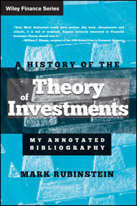 A History of the Theory of Investments - Mark Rubinstein - E-Book