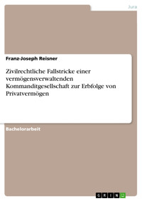 Zivilrechtliche Fallstricke einer vermögensverwaltenden Kommanditgesellschaft zur Erbfolge von Privatvermögen - Franz-Joseph Reisner - E-Book