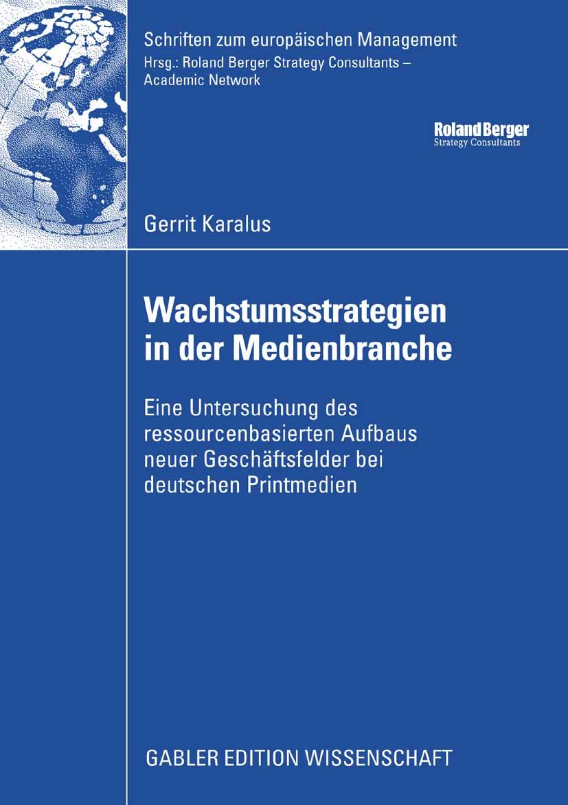 Wachstumsstrategien in der Medienbranche - Gerrit Karalus - E-Book
