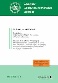Leipziger Sportwissenschaftliche Beiträge -  - E-Book