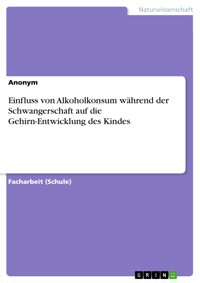 Einfluss von Alkoholkonsum während der Schwangerschaft auf die Gehirn-Entwicklung des Kindes -  - E-Book