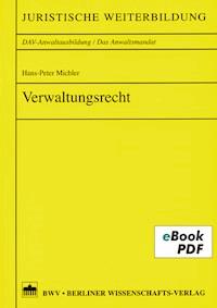 Verwaltungsrecht - Hans-Peter Michler - E-Book