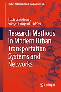 Research Methods in Modern Urban Transportation Systems and Networks -  - E-Book