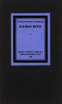 Gedichte - Becker, Julius Maria - kostenlos E-Book