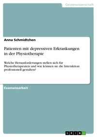 Patienten mit depressiven Erkrankungen in der Physiotherapie - Anna Schmidtchen - E-Book