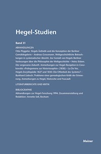 Hegel-Studien Band 31 -  - E-Book