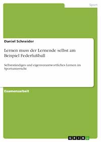 Lernen muss der Lernende selbst am Beispiel Federfußball - Daniel Schneider - E-Book