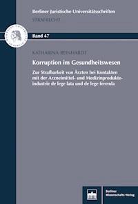 Korruption im Gesundheitswesen - Katharina Reinhardt - E-Book