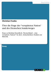 Über die Frage der "verspäteten Nation" und des Deutschen Sonderweges - Christian Franke - E-Book