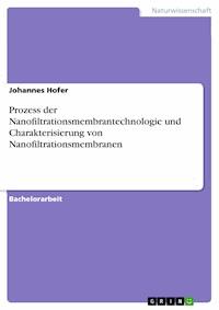 Prozess der Nanofiltrationsmembrantechnologie und Charakterisierung von Nanofiltrationsmembranen - Johannes Höfer - E-Book