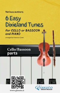 Cello or Bassoon & Piano "6 Easy Dixieland Tunes" (solo parts) - traditional American - E-Book