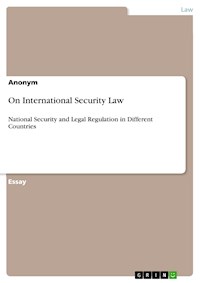 On International Security Law -  - E-Book