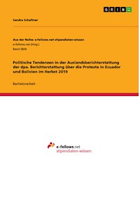 Politische Tendenzen in der Auslandsberichterstattung der dpa. Berichterstattung über die Proteste in Ecuador und Bolivien im Herbst 2019 - Sandra Schaftner - E-Book
