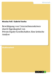 Bewältigung von Unternehmenskrisen durch Eigenkapital von Private-Equity-Gesellschaften. Eine kritische Analyse - Nicolas Fell - E-Book