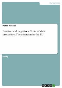 Positive and negative effects of data protection. The situation in the EU - Peter Rössel - E-Book