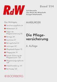 Die Pflegeversicherung - Horst Marburger - E-Book