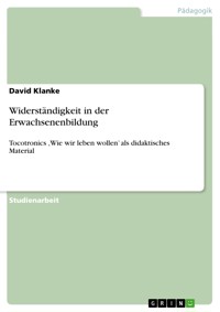 Widerständigkeit in der Erwachsenenbildung - David Klanke - E-Book