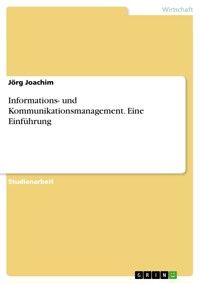 Informations- und Kommunikationsmanagement. Eine Einführung - Jörg Joachim - E-Book