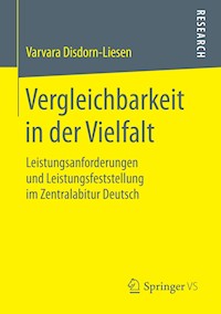Vergleichbarkeit in der Vielfalt - Varvara Disdorn-Liesen - E-Book