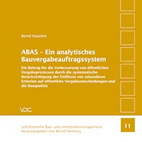 ABAS - Ein analytisches Bauvergabeauftragssystem - Bernd Haustein - E-Book