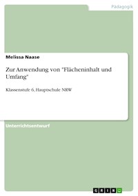 Zur Anwendung von "Flächeninhalt und Umfang" - Melissa Naase - E-Book