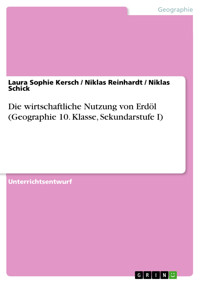 Die wirtschaftliche Nutzung von Erdöl (Geographie 10. Klasse, Sekundarstufe I) - Laura Sophie Kersch - E-Book
